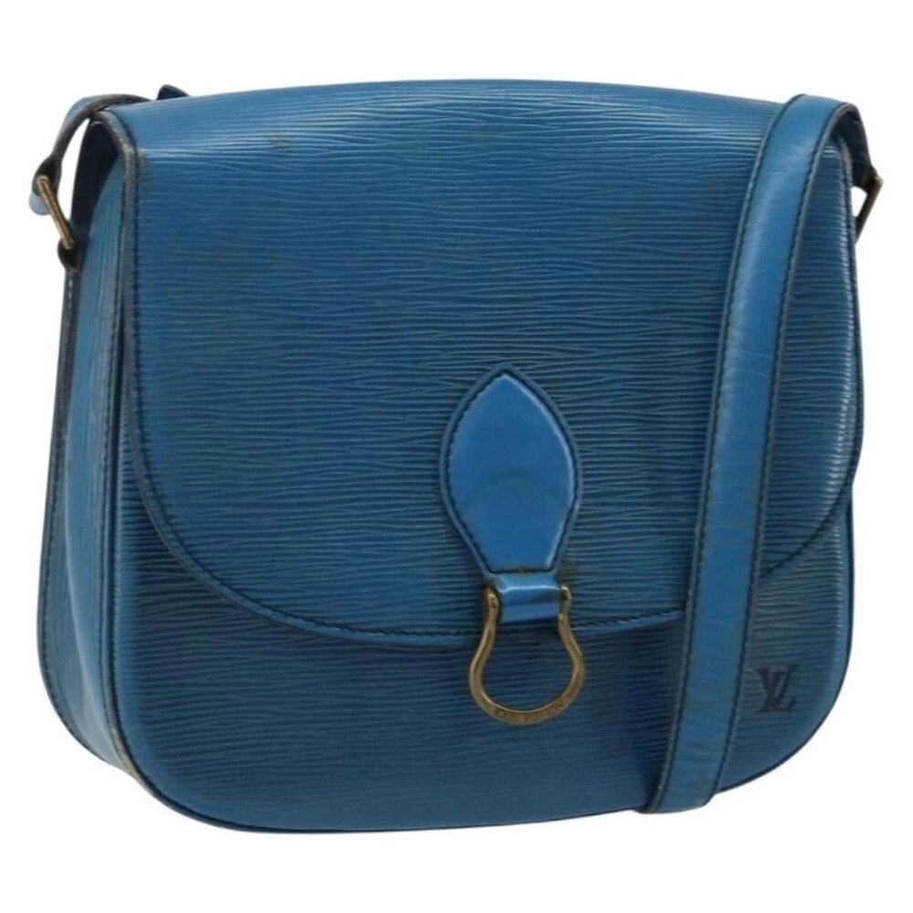 LOUIS VUITTON Epi Saint Cloud GM Shoulder Bag Toledo Blue M52195 LV Auth 142604 - Picture 2 of 16